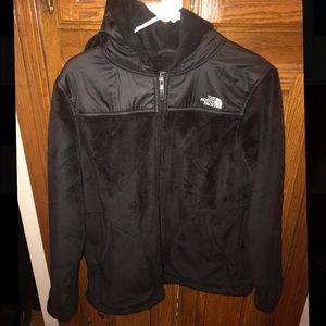 Womens Fuzzy North Face Jacket